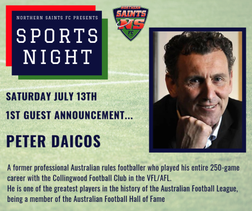 The first guest for the 2019 Sportsmans Night!