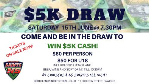 $5000 draw! Now on June 15!