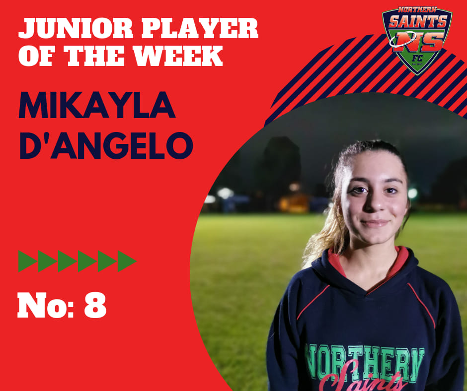 Junior Player of the Week - Mikayla D'Angelo 