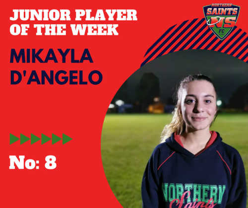 Junior Player of the Week - Mikayla D'Angelo 