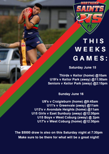 This weeks games!