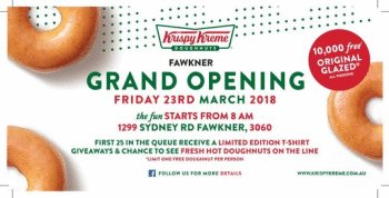 Krispy Kreme Fawkner Grand Opening!!!
