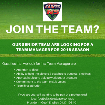 Senior Team Manager Needed!