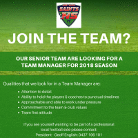 Senior Team Manager Needed!