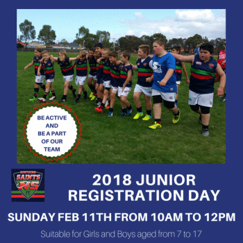 Junior Rego Day - Sunday, Feb 11