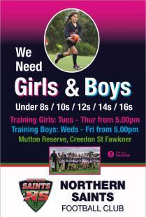 Junior Players Wanted!