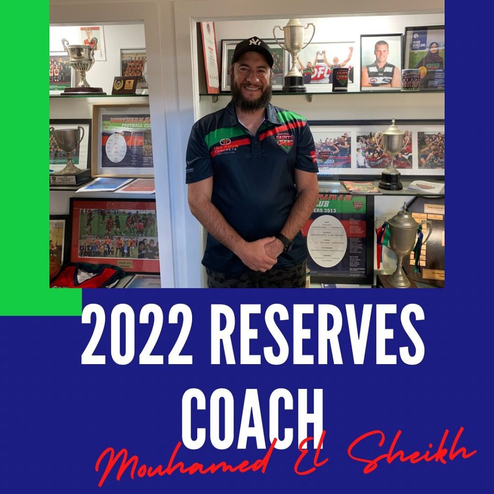 Mouhamed El Sheikh - 2022 Reserves Coach