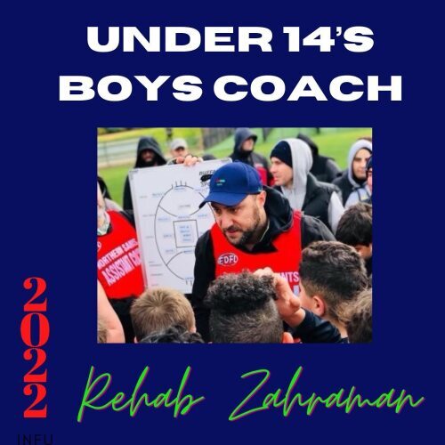 Rehab Zahraman - 2022 Under 14 Boys Coach