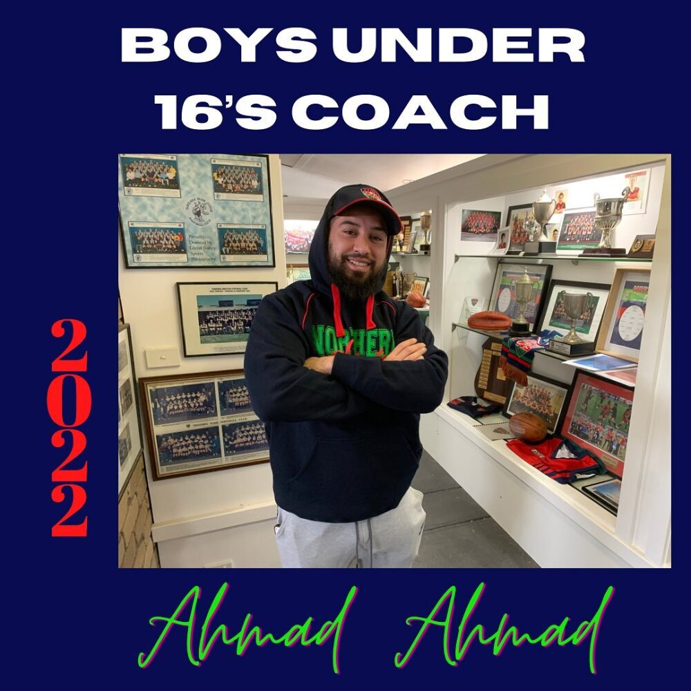 Ahmad Ahmad - 2022 Under 16 Boys Coach