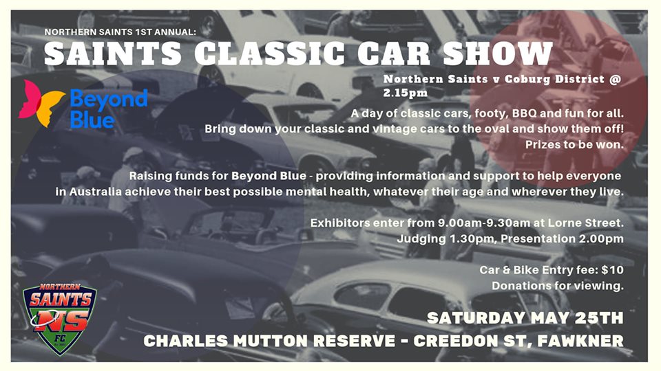 Saints Classic Car Show - Saturday May 25