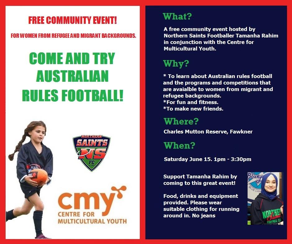 Come and try Aussie Rules community event!