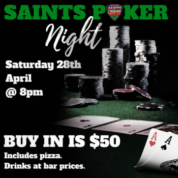 Saints Poker Night