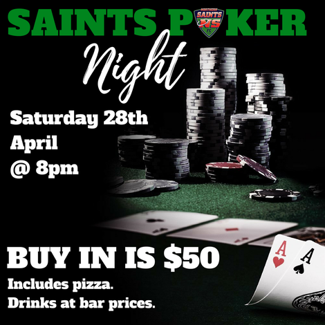 Saints Poker Night