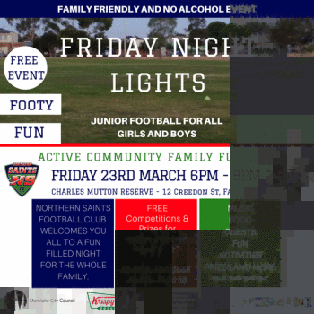 Friday Night Lights Junior Football Event!