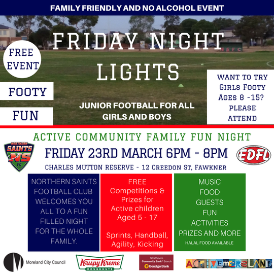 Friday Night Lights Junior Football Event!