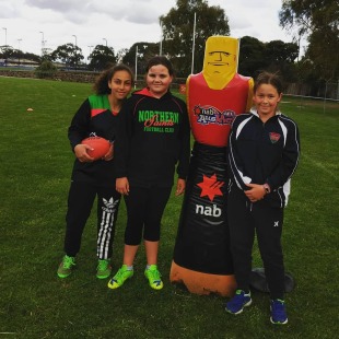 Junior girls training