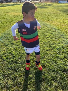 The under 9's against Coburg Districts