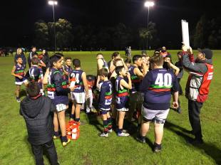 The under 13's night game v Strathmore